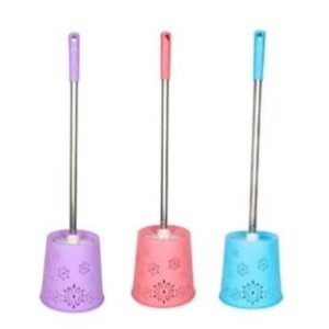 ESCOVA SANITARIA C SUPORTE PLASTICO INOX TOP0208 DL FESTAS