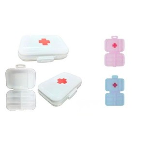 ORGANIZADOR P/COMPRIMIDOS 6 DIV 10.5X7.5X2.3CM TOP1988 DL FESTAS