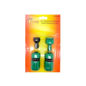 Engate rápido para mangueira  kit com 4 peças  MZ-36213 - Monaliza