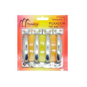Puxador de metal para moveis 4'' 4 peças  MZ-36092 - 36092