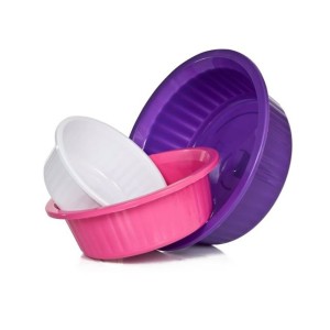 Conjunto bacia canelada PMG cores  123 - Ercaplast