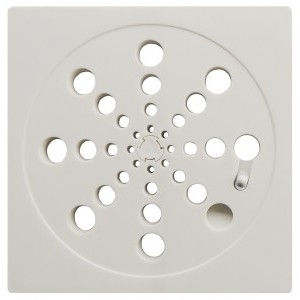 Grelha Redonda Branca 150mm Abre/Fecha 180004 - Overtime