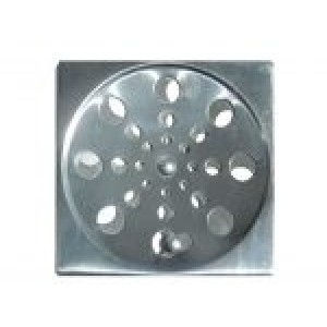 Grelha Quadrada Aço Inox 100mm Abre/Fecha  200003 - Overtime