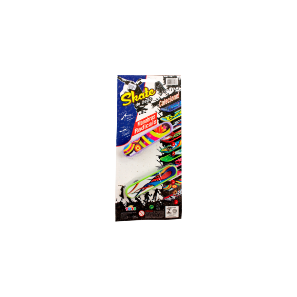 Mini Skate De Dedo Cartela Com 2 Peças  177 - Mini Toys