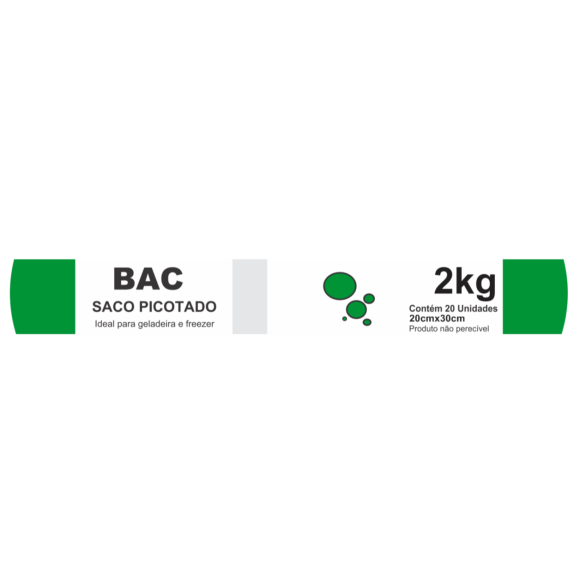 Sacos picotados 2kg 20un - Filtros Nobre/ BAC