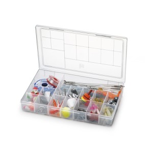 CAIXA ORGANIZADORA GRANDE 106.012.001 TRANSPARENTE NITRON