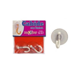 Cabide Com Ventosa - 2 Peças  073 - Maxximo