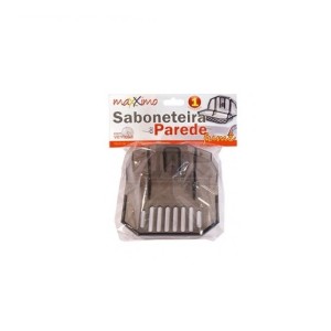 Saboneteira Com Ventosa Fumê  114 - Maxximo