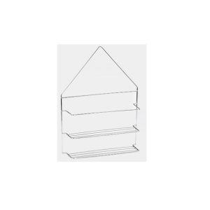 Porta Shampoo Duplo Cromo  8337 - Estilqui