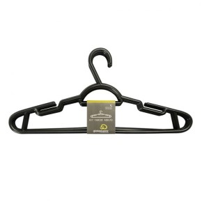 Cabide adulto preto 5 peças 4002 - Globoplastic