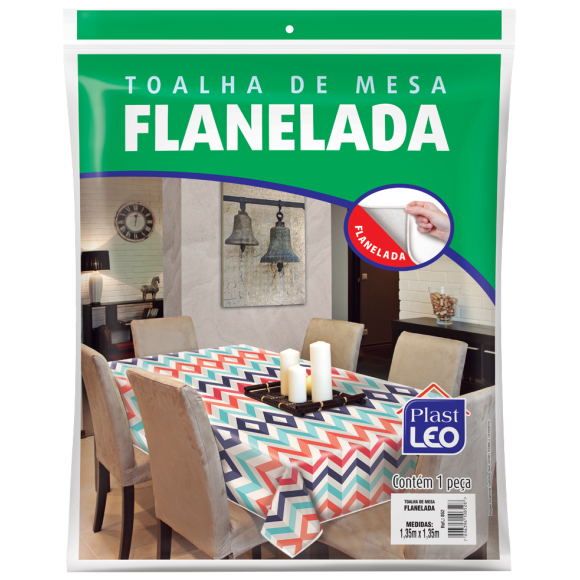 Toalha de mesa 1,35 X 1,35  852 - Plast Leo