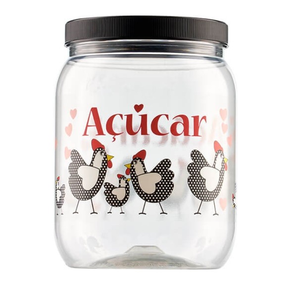Pote Pet TR 1700ml Galinha Açucar  6625 - Bandeirante
