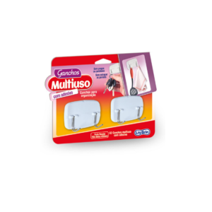 Gancho Multiuso Médio Com 2 peças 0402 - Plasbrink