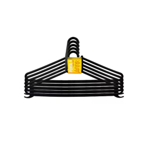 Cabide Perola preto Com 5 Peças - Paviplast