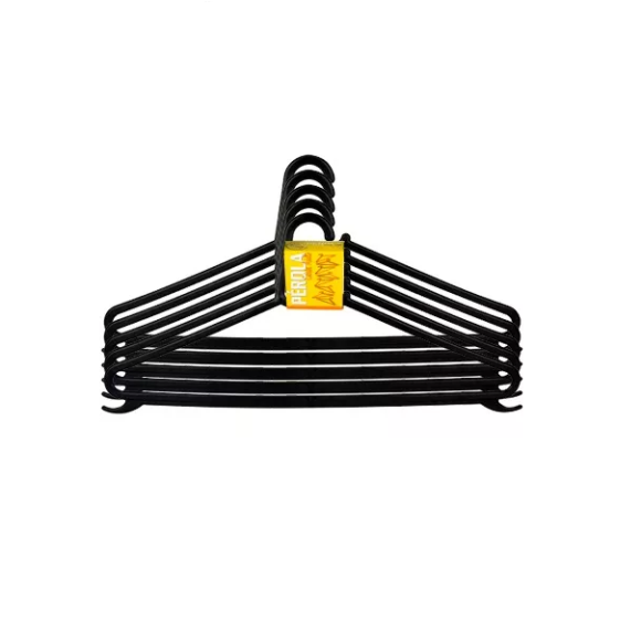 Cabide Perola preto Com 5 Peças - Paviplast