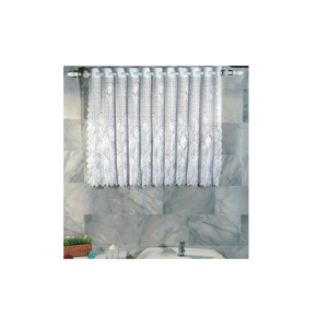 Cortina Vitro de Banheiro Renda - Romance