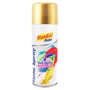 Tinta Spray 200ml Mundial Prime Metalica Ouro  AE01000041 - Aeroflex
