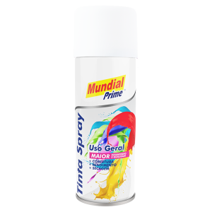 Tinta Spray 200ml Mundial Prime UG Branco Fosco  AE01000081 - Aeroflex