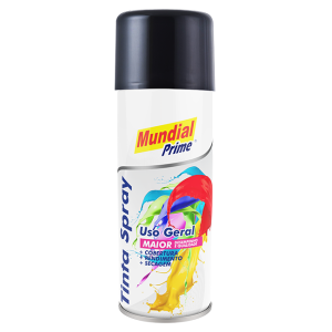 Tinta Spray 200ml Mundial Prime UG Preto Brihante  AE01000089 - Aeroflex