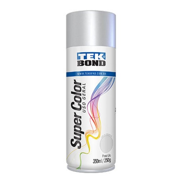 Tinta Aerossol Preto Brilhante Uso Geral 350ml/250g - Tekbond