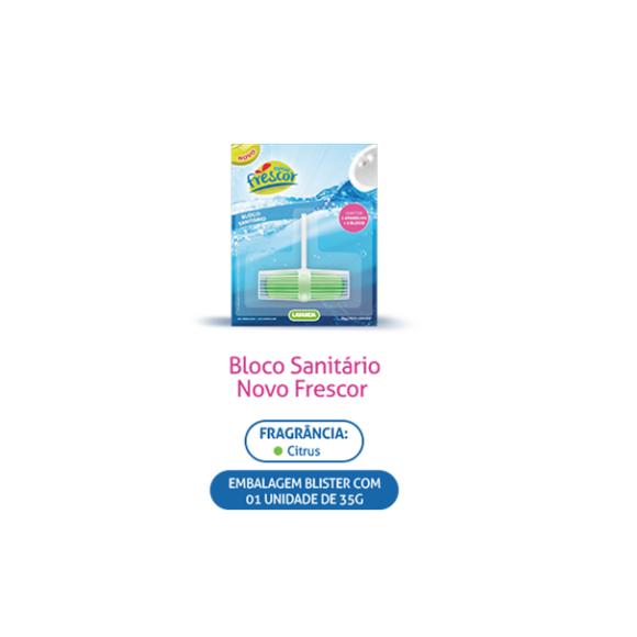 Bloco Sanitario 35g Citrus  AC1025 - Novo Frescor