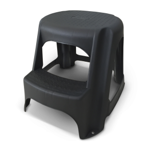 Banqueta Step 2 Degraus Preta 25616 - Arqplast