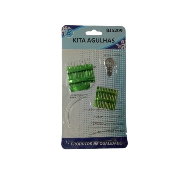 Cartela Com Agulhas Para Costura Com 27 peças  BJ5209 - BJ PoP