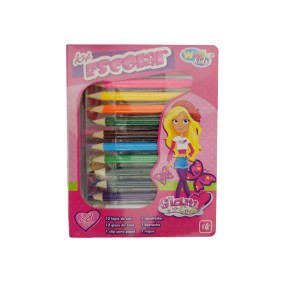 Estojo Kit Escolar 28 Peças Glam Girls  WE3911 - Wellmix
