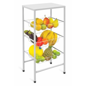 Fruteira Multútil Branca - Metalmix