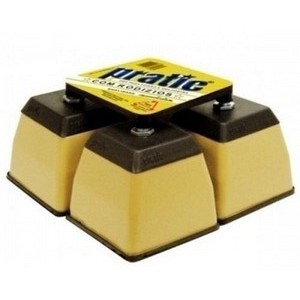 Pé Geladeira Quadr Bege  PRATIC