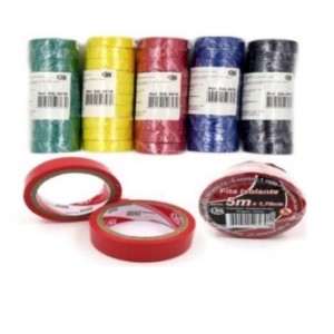 Fita Isolante 5M Colorida C/10 Unidades SQ3678 - SQ COMERCIO