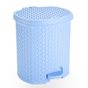 Lixeira Rattan C/Pedal 15 LTS  AZUL  1580AZ - PLASNORTHON