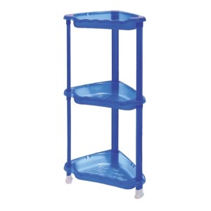 Prateleira Triangular 3 Bandejas Azul  241 - BRASAMI