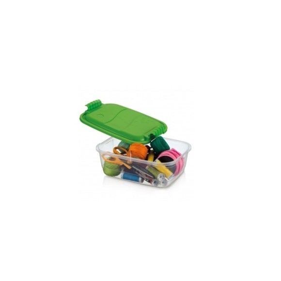container  organizador 1,9L baixo transparente 126 - Rainha