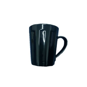 Caneca Canelada 250 ML - Preta PÇ 901 - R R PORCELANAS