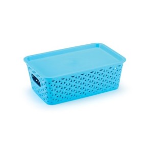 Cesto Org. Rattan Peq. Azul  1550AZ - PLASNORTHON