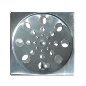 Grelha Quadrada Aço Inox 150mm Aço Inox 200004 - Overtime