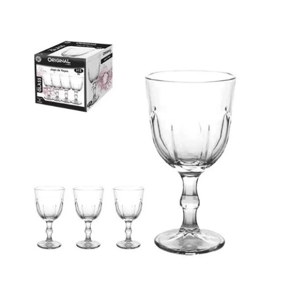 Taça Para Vinho 315ml Com 6pç SL0819 - ORIGINAL