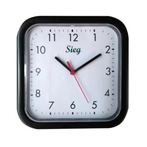 Relogio Quadrado 25cm 2371-09 - SIEG