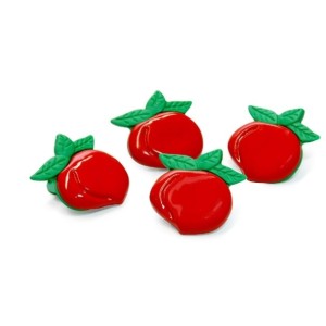 Prendedor Maçã C/4pçs 1276 - DECOR UTIL