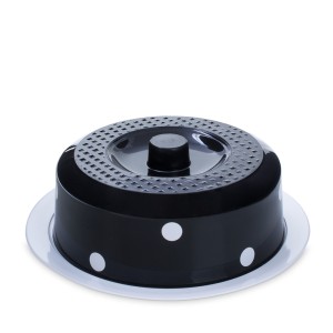 Queijeira com tampa  decorado bolinhas  9118 - Rainha