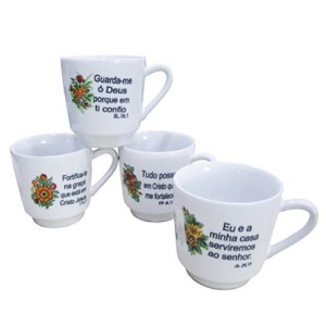 Caneca Lisa Decorada 170ml 12 - HR