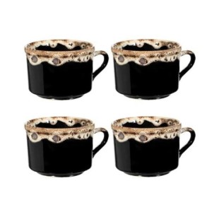 Conjunto Xicara Chá Lisa Borda Com 4 peças  (51/4) - HR