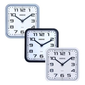 RELOGIO DE PAREDE MX40018-8/40019-5/40017-1 QUADRADO ARABICO COLOR MAXTIME