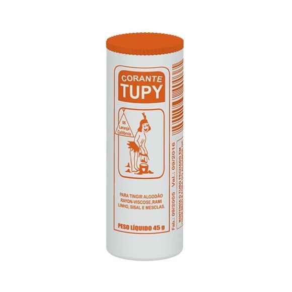 Corante Laranja  6 Tubos   06 -  Tupy