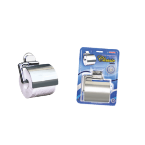 Porta papel higienico com tampa cromado 642 - Daivak