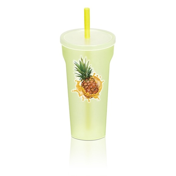 Copo canudo summer 600ML graduado  02.70 - Injetemp