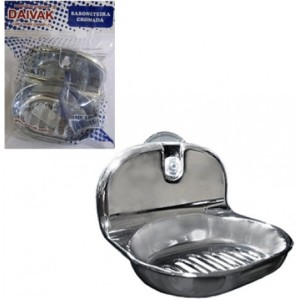 Saboneteira cromada com ventosa 139 - Daivak