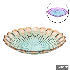 FRUTEIRA DE MESA ESFERAS K56 BICOLOR VERDE/AMBAR COCA KEITA