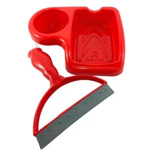 KIT PORTA DETERGENTE/RODINHO KPIAFV VERMELHO KEITA
